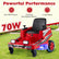 12V Ride on Lawn Mower for Kids with Dual Control Sticks and LED Lights