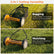 14 Inch Push Lawn Mower with 5 Steel Blades and Grass Catcher Bag