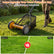 14 Inch Push Lawn Mower with 5 Steel Blades and Grass Catcher Bag