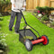 14 Inch Push Lawn Mower with 5 Steel Blades and Grass Catcher Bag