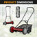 18 Inch Push Reel Lawn Mower 4-Position Adjustable with Removable Grass Catcher
