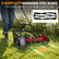 18 Inch Push Reel Lawn Mower 4-Position Adjustable with Removable Grass Catcher
