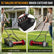 18 Inch Push Reel Lawn Mower 4-Position Adjustable with Removable Grass Catcher