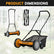 18 Inch Push Reel Lawn Mower 4-Position Adjustable with Removable Grass Catcher