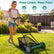 18 Inch Push Reel Lawn Mower 4-Position Adjustable with Removable Grass Catcher