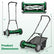 18 Inch Push Reel Lawn Mower 4-Position Adjustable with Removable Grass Catcher