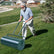 24 x 13 Inch Tow Lawn Roller Water Filled Metal Push Roller