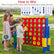 Jumbo 4-in-a-Row Game Set 3.5ft Tall Outdoor Lawn Game