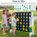 Jumbo 4-in-a-Row Game Set 3.5ft Tall Outdoor Lawn Game