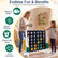Jumbo 4-in-a-Row Game Set 3.5ft Tall Outdoor Lawn Game