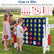 Jumbo 4-in-a-Row Game Set 3.5ft Tall Outdoor Lawn Game