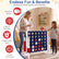 Jumbo 4-in-a-Row Game Set 3.5ft Tall Outdoor Lawn Game